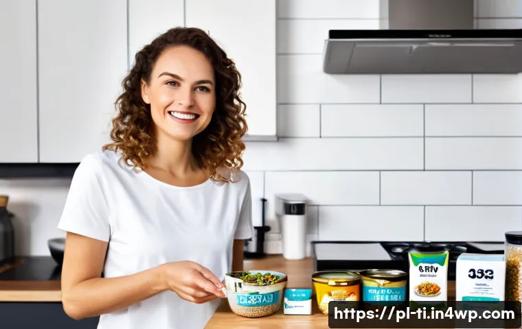 상업적 건조 식품 제조의 이점과 단점 - **Prompt 1: Modern Convenience and Quick Meal Solution**
"A candid shot of a young Polish woman,...