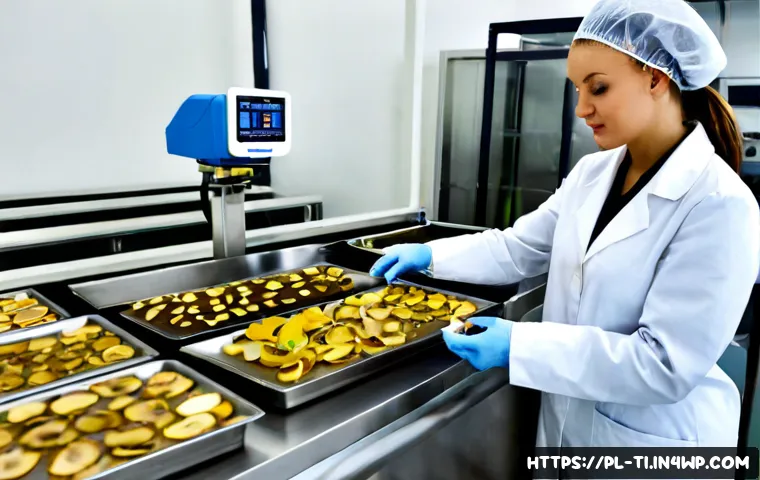 Home 16 건조 식품 제조의 품질 검사 방법 - Photorealistic quality inspection in a modern Polish dried-food manufacturing facility, food technic...